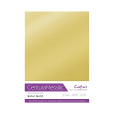Centura Metallic A4 Printable 310gsm Printable Card Pack - Solar Gold 10 sheets