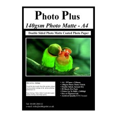 PhotoPlus 140gsm Double Sided A4 Matte Coated Paper, 50 Sheets.