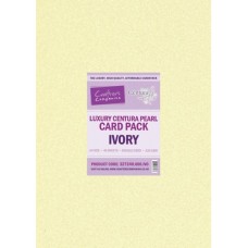 Centura Pearl Luxury A4 Ivory 320gsm Double Sided Card in a 40 sheet Pack by Crafter's Companion