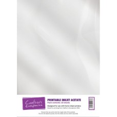 Printable 100 micron Acetate in a 10 sheet pack by Crafter's Companion