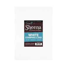 Sheena A4 Stamping Card 300gsm White in 50 sheet packs by Crafters Companion