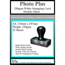 25 sheets of HobbyPrint® 250gsm Double Sided Stamping Card.