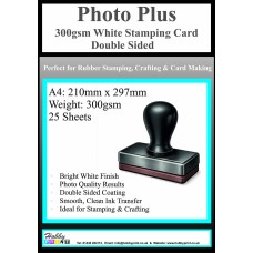 25 sheets of HobbyPrint® 300gsm Double Sided Stamping Card.